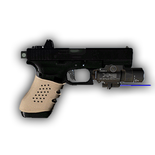 Glock con torcia e switch